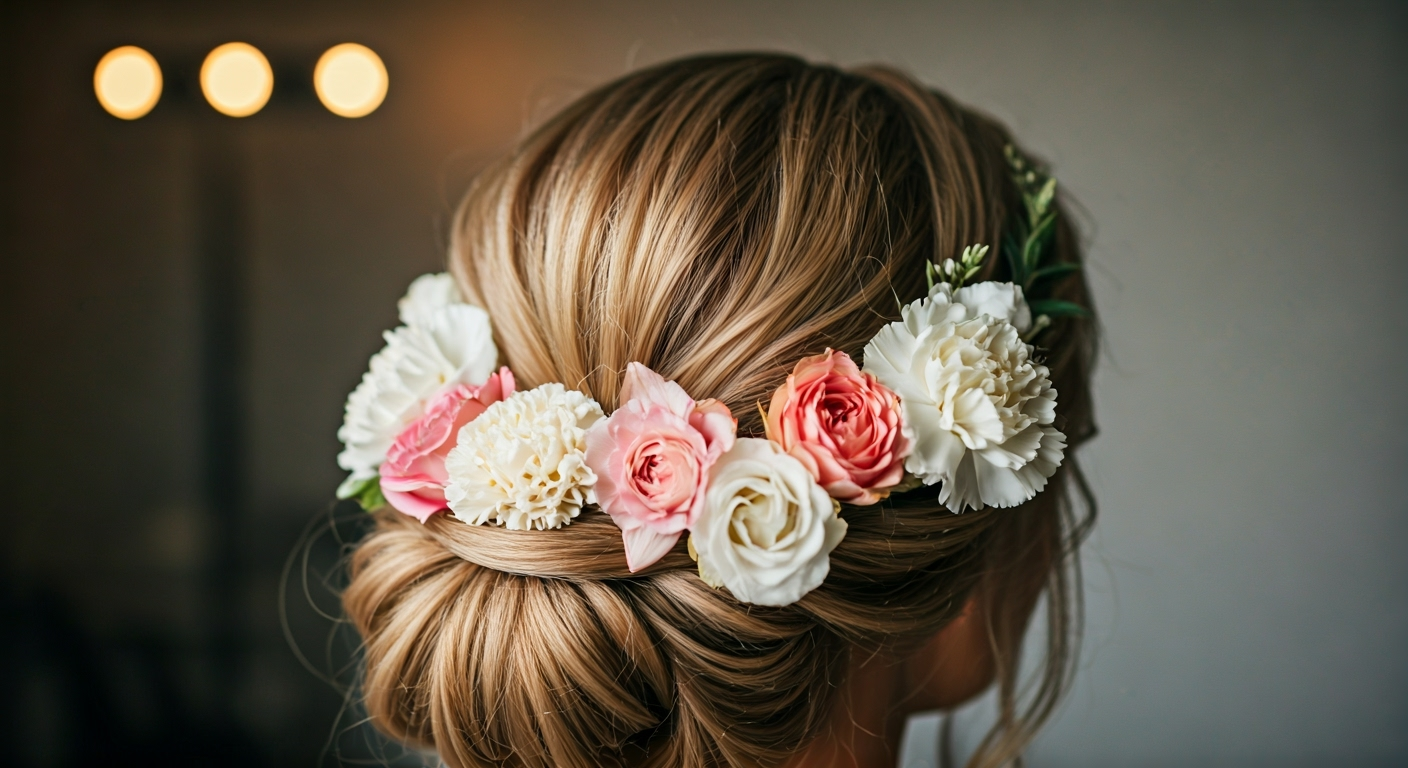 Kwiaty do włosów na ślub - wybrać żywe czy sztuczne? 2
